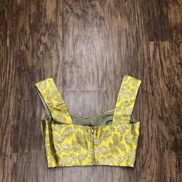 Prada Cropped Metallic Brocade Top - Picture 6 of 8